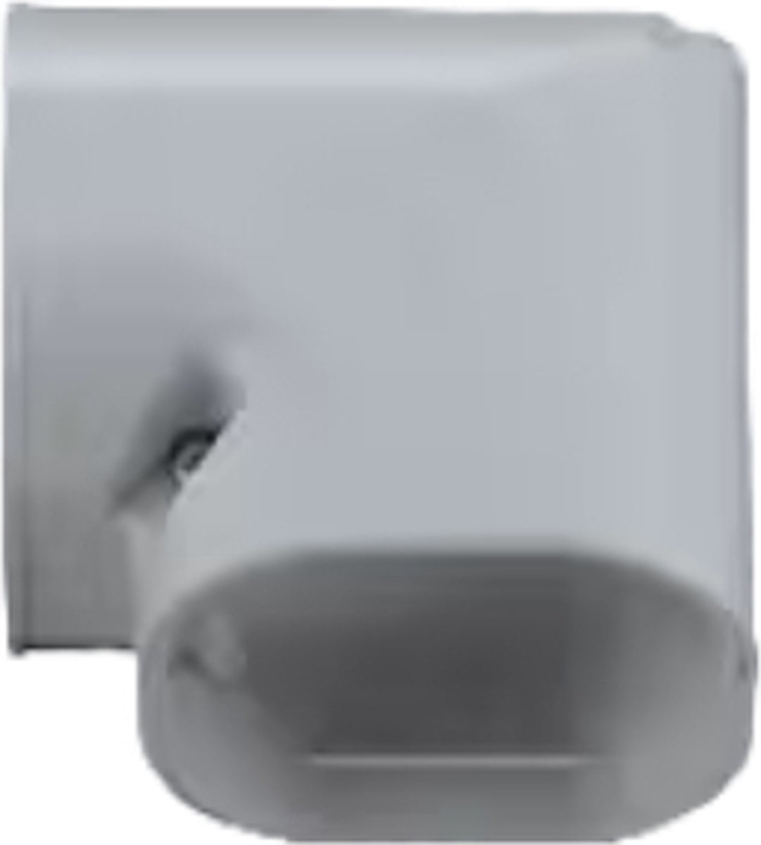 Evolar Airco Korte Vlakke Bocht - Grijs - 75 x 63 MM - 90°