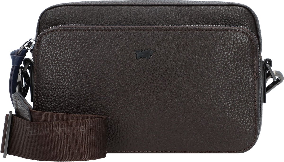 Braun Büffel Schoudertas Novara Slim Crossbody Bag Brown Donkerbruin