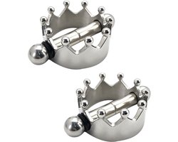 Fixxx - Magnetische Tepelklemmen met Kroontje - 2 stuks