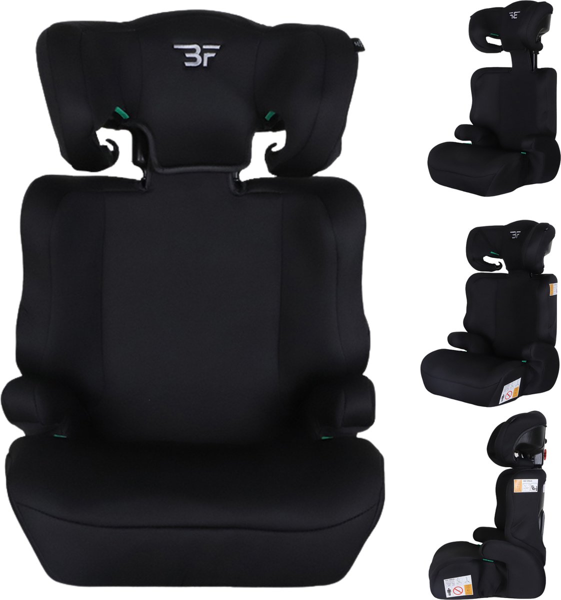 Bebies First Autostoel Pionier i-Size Groep 2/3 (100- 150 cm) - Gordel - Zwart op Prijzenvolger.com