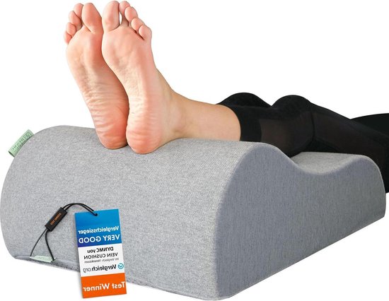 Fushia Medical Care Beenkussen Therapeutisch, Beenlift Kussen, Aderkussen Met Zacht Schuim Dat Helpt Met Circulatie en Het Vasthouden Van Vocht in de Benen Versterkende, Wasbare overtrek (Grijs