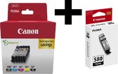 Bol.com Canon 2x pgi580/cli581 multi+zw aanbieding