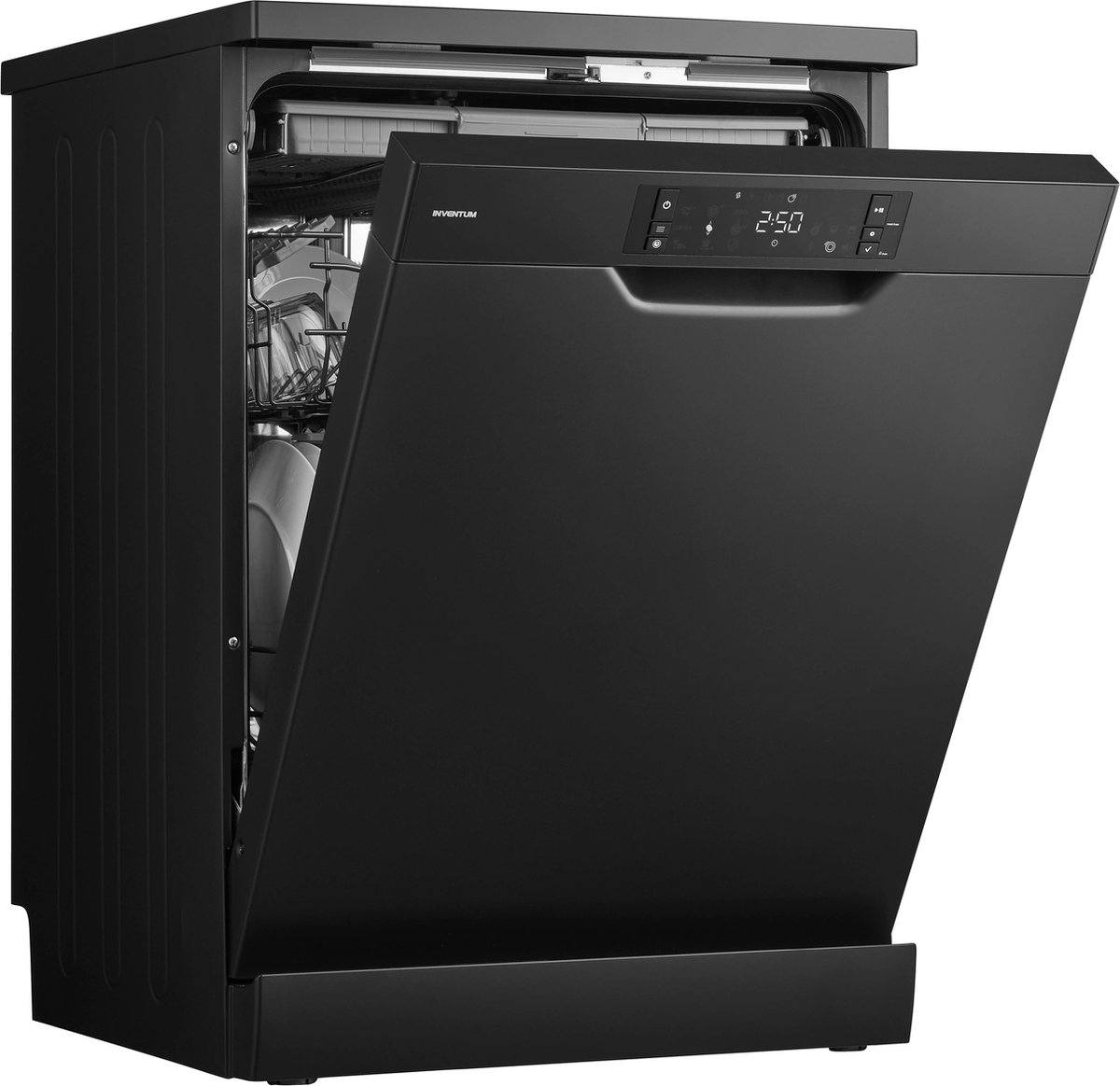 Inventum VVW6060AB energiezuinige vaatwasser - 14 couverts - Verstelbare bovenkorf - Besteklade-Bestekmand - Stil: 42 dB - 9 programma’s - Deur opent automatisch - Startuitstel - Energielabel A - Vrijstaand - Matzwart — afbeelding 6