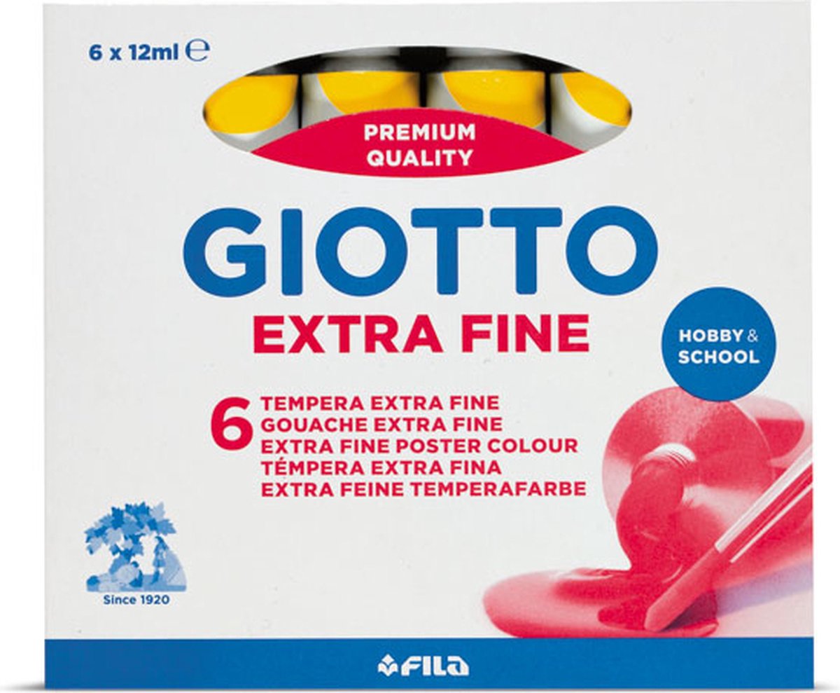 Giotto 352002 temperaverf 12 ml Koker Geel