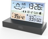 Cozy.® Weather Station Pro 2024 - Station météo sans fil intérieure et extérieure - Station météo avec capteur extérieur - Hygromètre intérieur - Humidimètre - Compteur de température