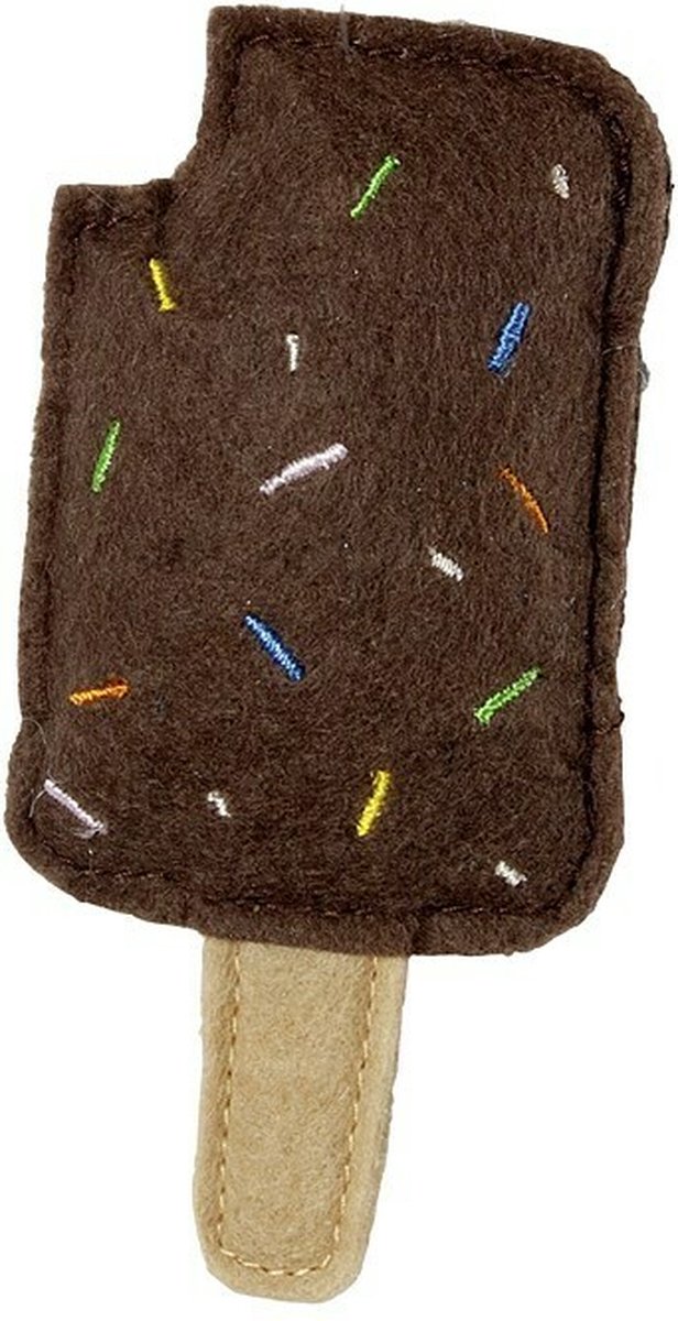 Kattenspeeltje textiel ijsje 11 cm