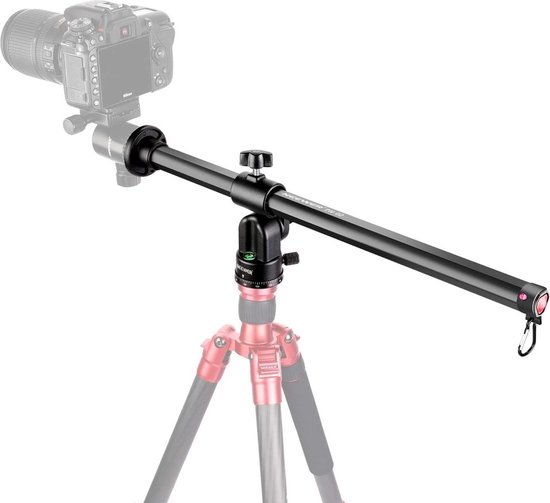 Foto: Pijlarm voor statief 50 cm horizontale middenkolom 360 draaibaar aluminiumlegering luchtfotografie macro en lage hoek maximale belasting 10 kg x01nsk222