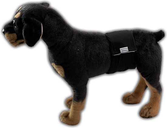 Château Animaux® Ruban Urinaire taille S - Zwart - Couche pour chien - Extrêmement adapté à l'incontinence ou au comportement de marquage du chien - Ajustable