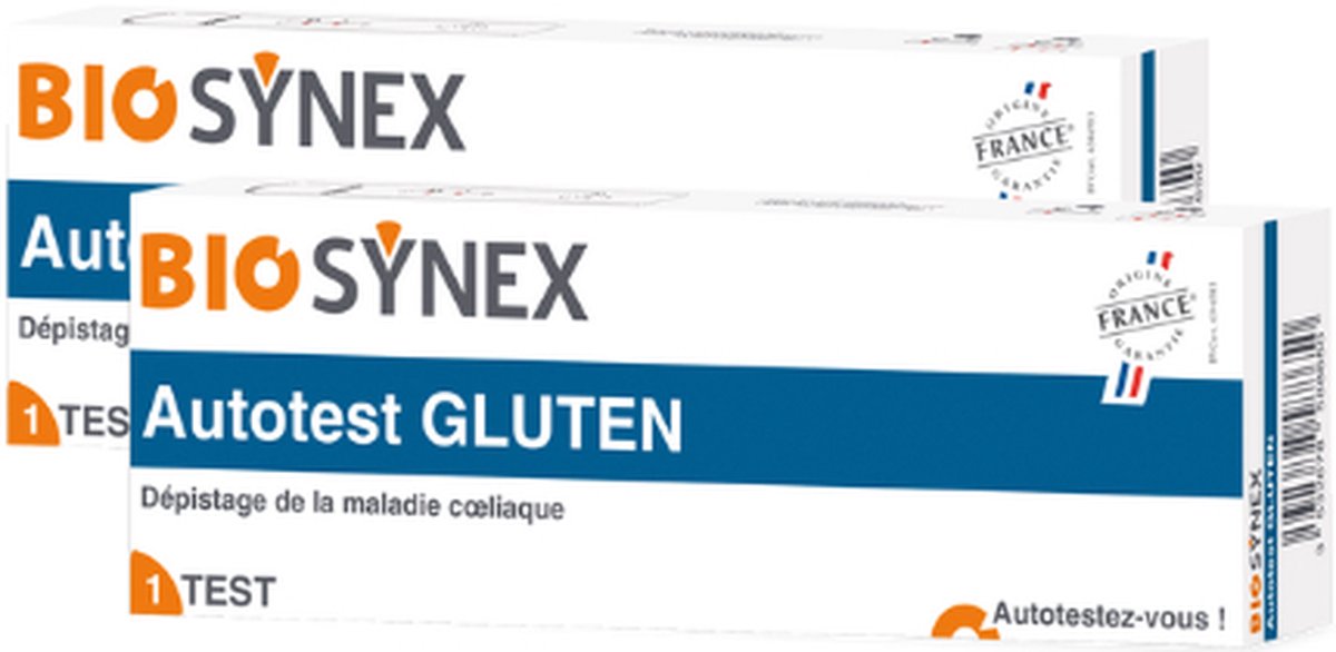 BioSynex Self-Test Glutenintolerantie - Betrouwbare Coeliakie Test Kit - 2 stuks - Snel Resultaat - 96,7% Betrouwbaar - Detecteert Antilichamen