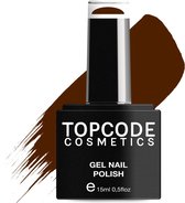 Gellak van TOPCODE Cosmetics - Brown Oxide - TCKE23 - 15 ml - Gel nagellak