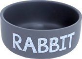 Boon lapin bol à nourriture pierre RABBIT gris mat, 12 cm.
