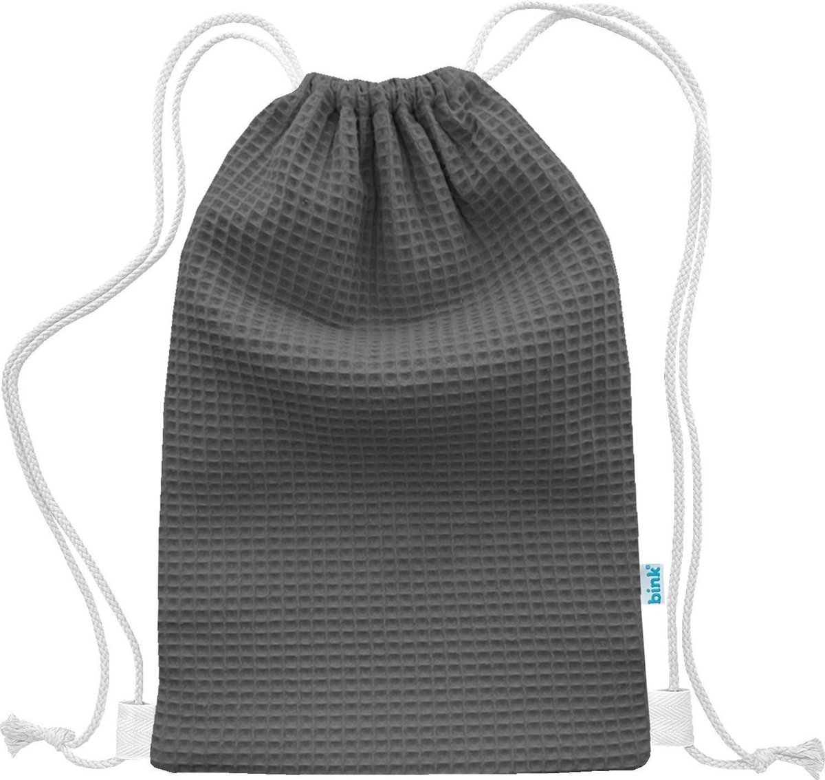 BINK Bedding Gymtas / Zwemtas Pique (wafel) antra 40 x 28 cm - kleuter - peuter