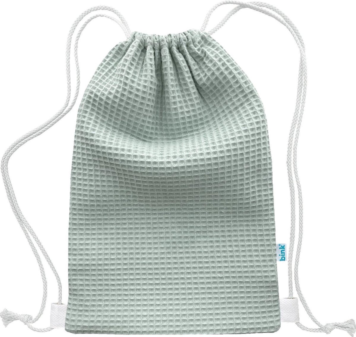 BINK Bedding Gymtas / Zwemtas Pique (wafel) olijf 40 x 28 cm