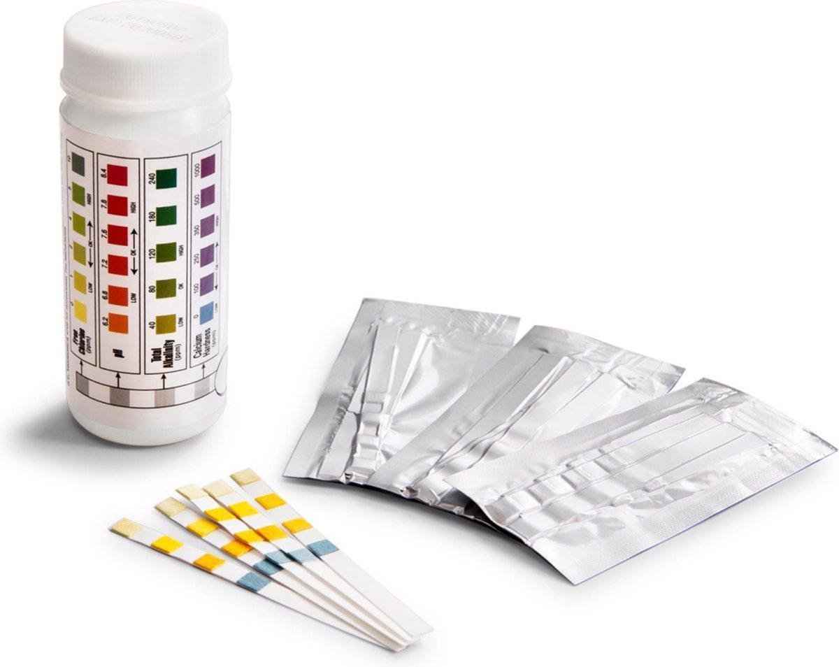 Zwembad test strips PH en Chloor 3 in 1 50 strips Zwemwater