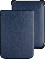 Hoesje Geschikt voor Pocketbook Touch HD 3 Hoes Bescherm Hoesje Case Luxe Sleep Cover - Hoes Geschikt voor Pocketbook Touch HD 3 Hoesje Donkerblauw