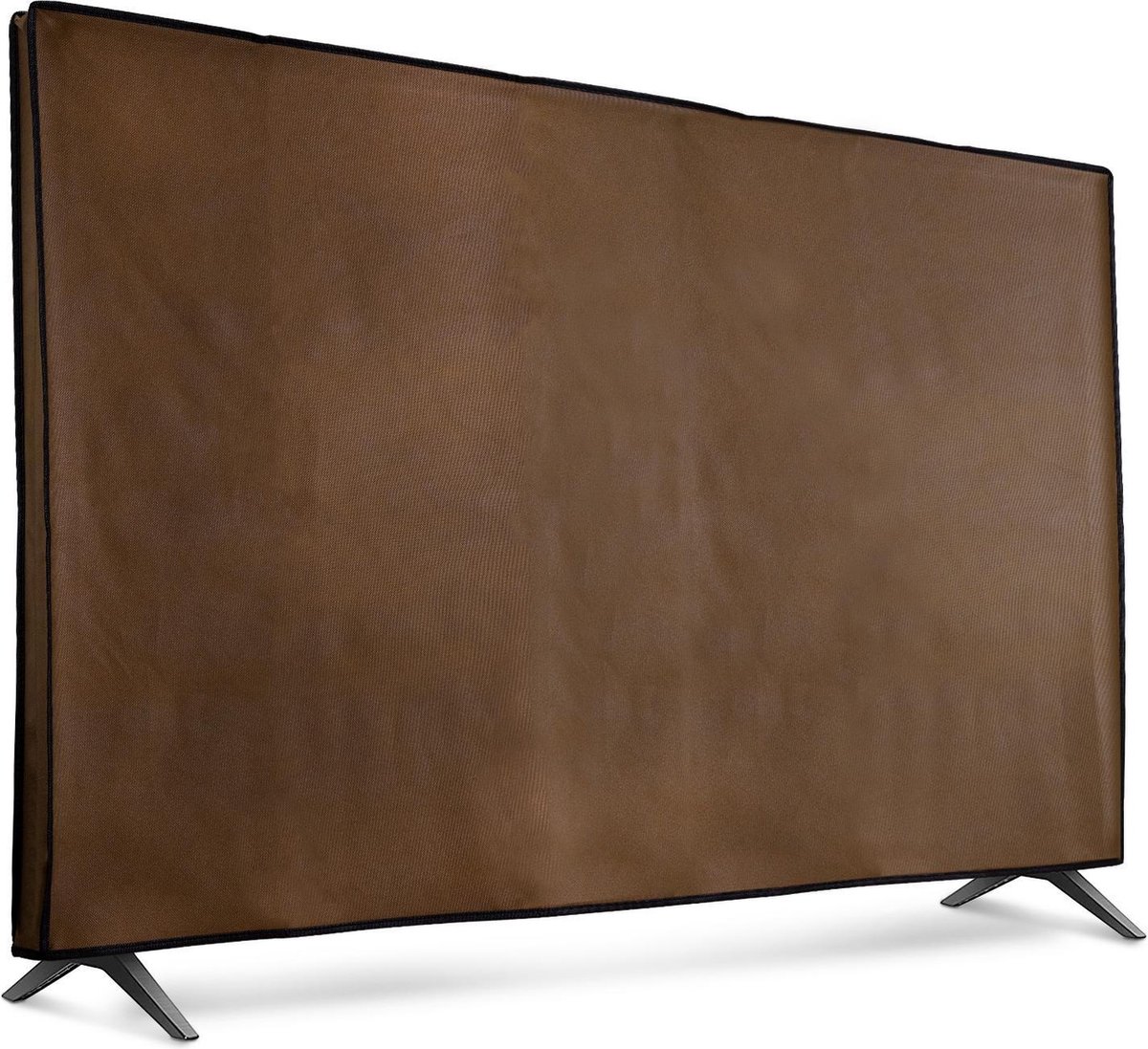 kwmobile tv hoes voor 55" TV cover - Beschermhoes voor televisie - Voor binnengebruik - Tegen vuil en stof - In donkerbruin