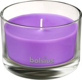 Bolsius True Scents 6 Stuks Geurkaars in Glas  Lavendel 5cm Paars