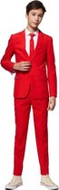 OppoSuits Red Devil - Jongens Kostuum - Rood - Kerst - Maat 134/140