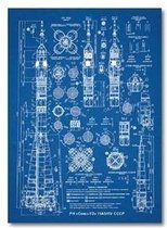 Russisch Ruimte Programma Soyuz-U2 Print Poster Wall Art Kunst Canvas Printing Op Papier Living Decoratie  CD1204