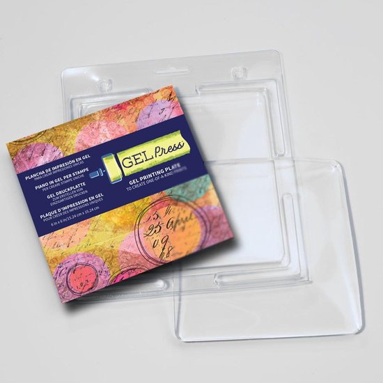 Gel Press Printing plaat - vierkant 15.2x15.2cm | bol