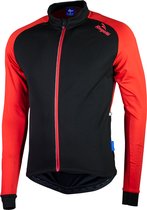 Rogelli Caluso 2.0 Fietsshirt - Lange Mouwen - Heren - Zwart, Rood - Maat 4XL
