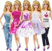 Dolldreams | Modepoppen kleertjes set - Jurkjes, broeken, shirts - past op Barbie