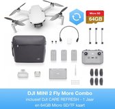 DJI MINI 2 Fly more combo inclusief 64GB MicroSD en DJI CareRefresh 1 jaar - Complete startersset