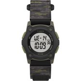 Timex Time Machines TW7C77500 Horloge - Textiel - Groen - Ø 33 mm