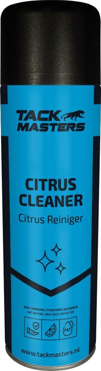 Tackmasters - Citrus Cleaner - Allesreiniger - 500ml Spuitbus - Reinigt en ontvet - Mens en milieu vriendelijk - Professionele reiniger - Citroengeur