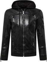 Freaky Nation tussenjas drue love Zwart-M (M)
