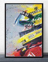 F1 Formula Legend Champion Print Poster Wall Art Kunst Canvas Printing Op Papier Living Decoratie 40x60cm Multi-color