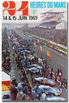 24 Hours Of Le Mans Origineel Print Poster Wall Art Kunst Canvas Printing Op Papier Living Decoratie 40x60cm Multi-color