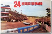 24 Hours Of Le Mans Origineel Print Poster Wall Art Kunst Canvas Printing Op Papier Living Decoratie 100x150cm Multi-color