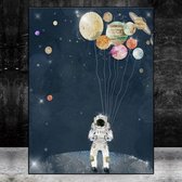 Abstract Astronaut Space Dream Stars Print Poster Wall Art Kunst Canvas Printing Op Papier Living Decoratie 30X40cm Multi-color