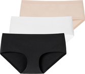 Schiesser Dames naadloze panty 3 pack Invisible Cotton