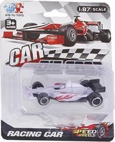 raceauto Formula jongens 8 cm diecast wit
