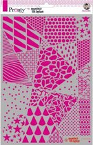 Pronty mask stencil A4 geometric backgrounds