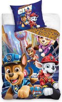 Paw Patrol - Nickelodeon - Dekbedovertrek - The Movie - 140 cm x 200 cm + Kussensloop 65 cm x 65 cm - Nieuwe collectie 2021/2022.