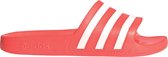 adidas Slippers - Maat 40.5 - Unisex - Koraal rood - Wit