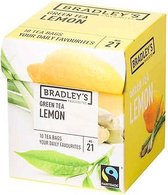 Bradley's Thee | Favourites | Green Tea Lemon n.21 | 6 x 10 stuks