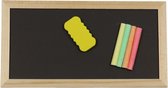 Orange85 Krijtbord - Klein - met Wisser en Krijtjes - Schoolbord - Groen - 28x15 - Kinderspeelgoed - Tekenbord - Kinderen - Schrijfbord