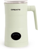CREATE - MILK FROTHER PRO - Elektrische melkopschuimer - 350 ml - 3 modi - melk en chocolade - groen