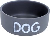 Boon eetbak steen DOG mat grijs, 12 cm.