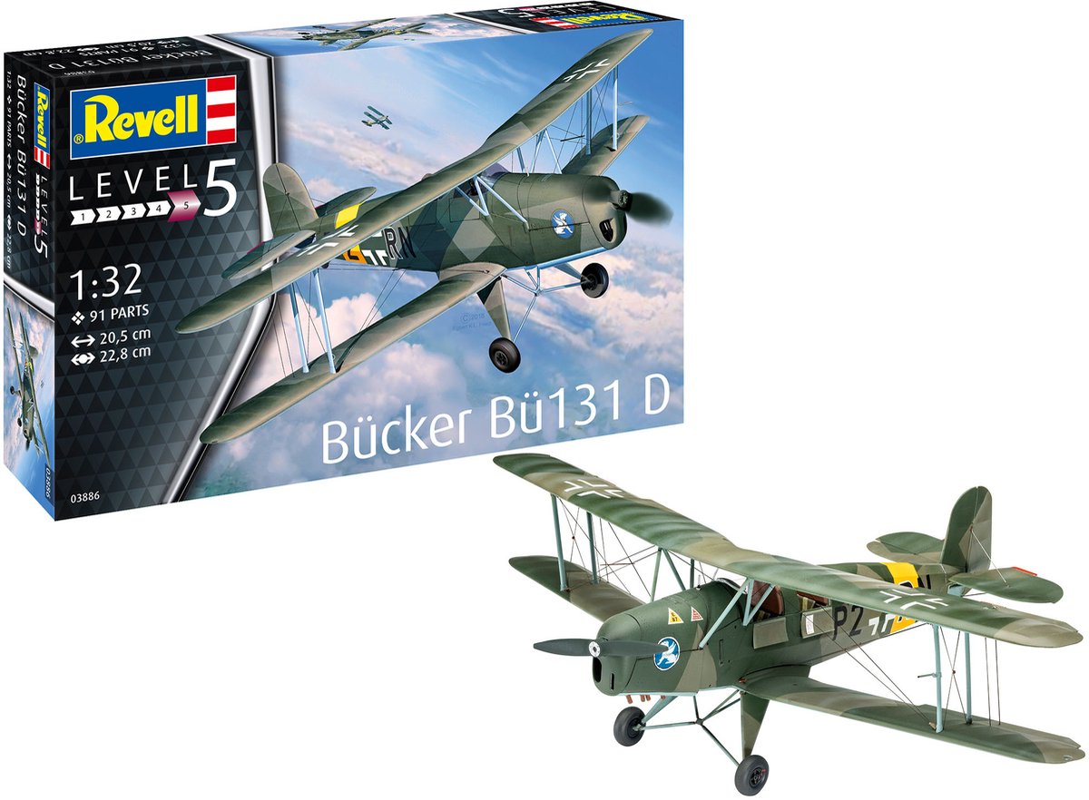 REVELL 1:32 Bucker Bu131 Jungmann – Revell 03886