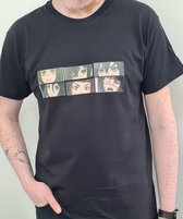 Face the Anime T-shirt Black Size XL - Bedrukte T-shirts - ANIME - All Sizes - Trippin Balls