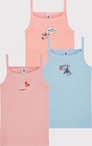 Petit Bateau 3 Pack Meisjes Onderhemd - Maat 104