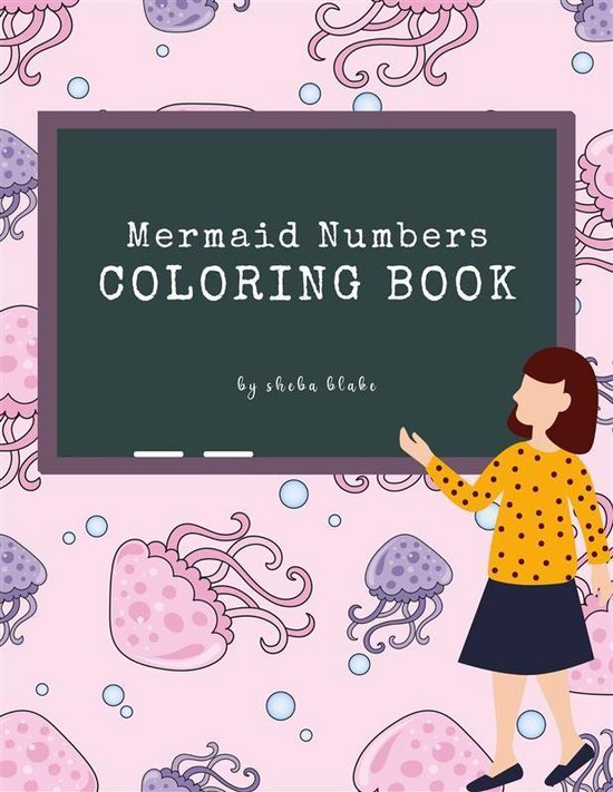 Mermaid Numbers Coloring Book for Kids Ages 3+ (Printable Ve ... - cover