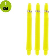 Bulls Nylon Dart Shafts - Geel - Short - (1 Set)