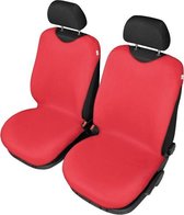 Rode autostoelhoezen voor bestuurders- en passagiersstoel