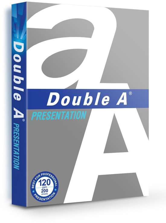 Kopieerpapier Double A Presentation A4 120gr wit 200vel